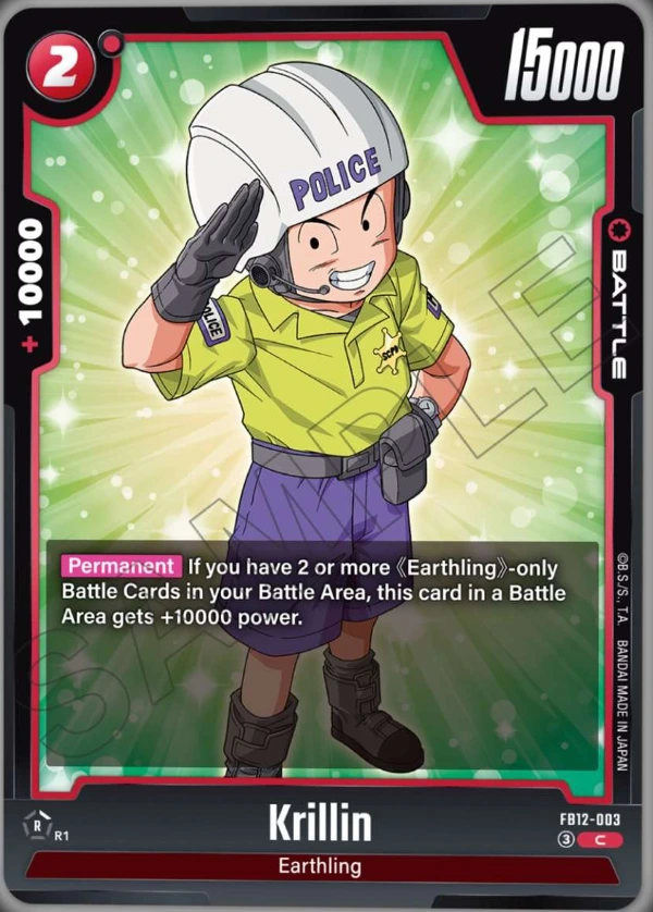 Krillin (FB12-003) — Reach the God FB12 preview card