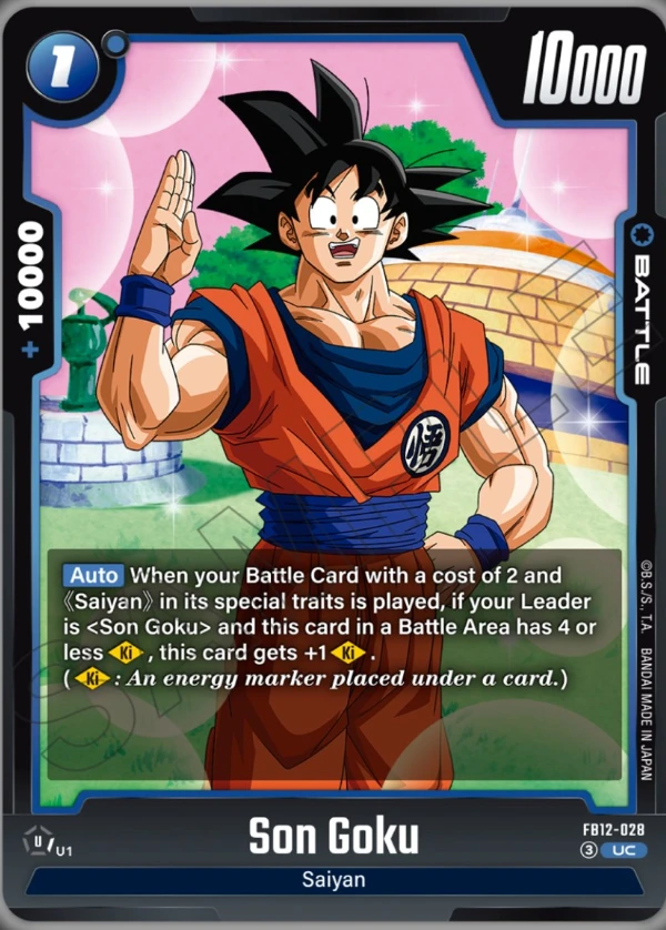 Son Goku (FB12-028) — Reach the God FB12 preview card