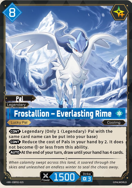 Frostallion – Everlasting Rime (EBP02-025) — Legends Awaken EBP02 preview card