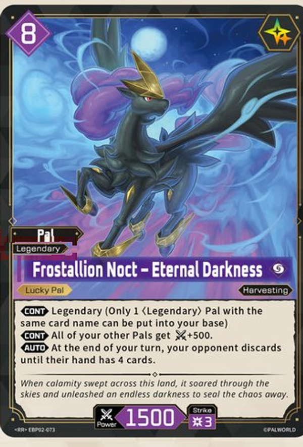 Frostallion Noct – Eternal Darkness (EBP02-073) — Legends Awaken EBP02 preview card