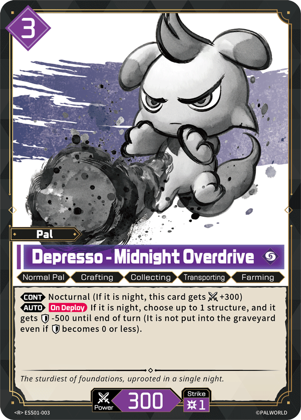 Depresso – Midnight Overdrive (ESS01-003) — Sleeve & Card Set Vol.1 ESS01 preview card