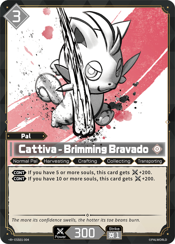 Cattiva – Brimming Bravado (ESS01-004) — Sleeve & Card Set Vol.1 ESS01 preview card