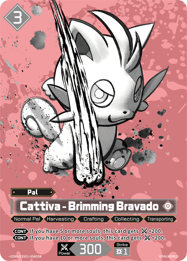 Cattiva – Brimming Bravado (ESS01-004OSR) — Sleeve & Card Set Vol.1 ESS01 preview card